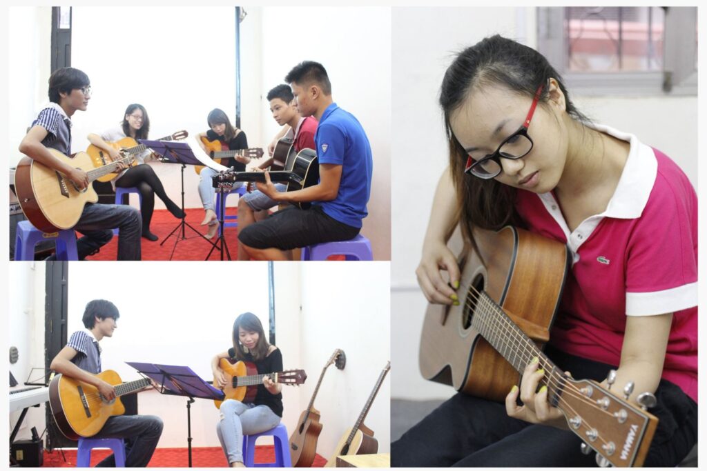 giảng viên lớp học đàn guitar tại học đàn 123